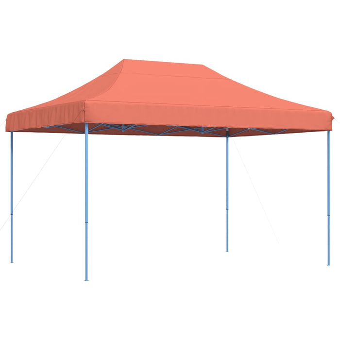 Sammenleggbart partytelt pop-up terrakotta 410x279x315 cm