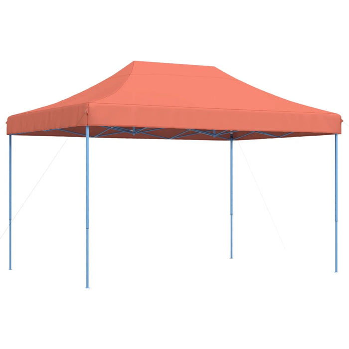 Sammenleggbart partytelt pop-up terrakotta 410x279x315 cm