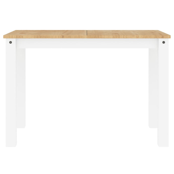 Spisebord Panama hvit 117x60x75 cm heltre furu