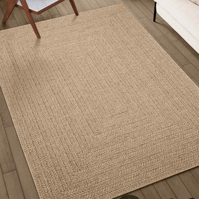 Teppe ZIZUR 60x110 cm jute-utseende innendørs og utendørs