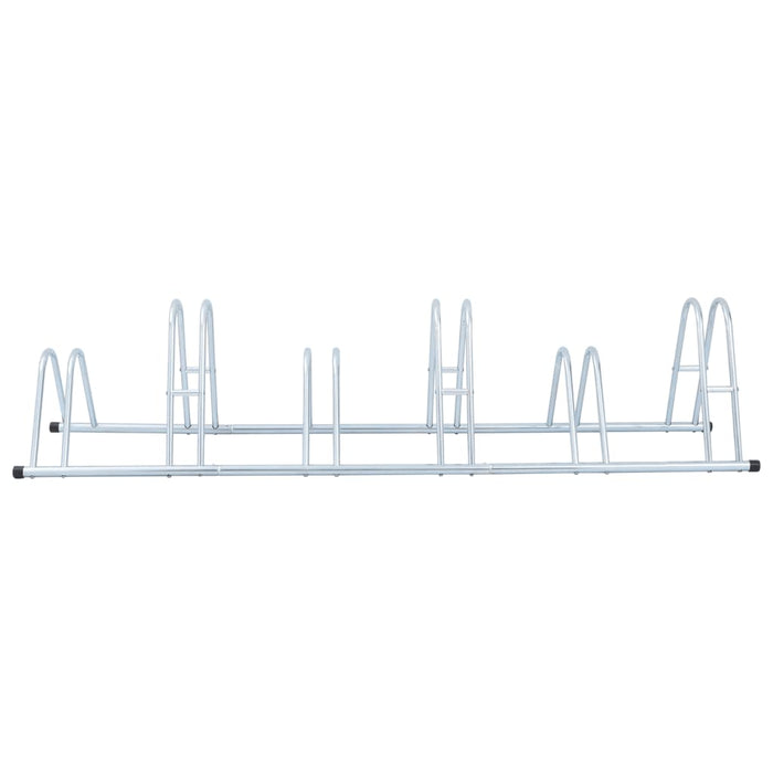 Sykkelstativ for 6 sykler gulv frittstående galvanisert stål