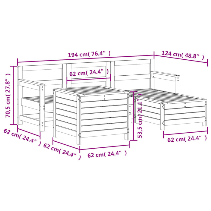 Hagesofagruppe 5 deler hvit heltre furu