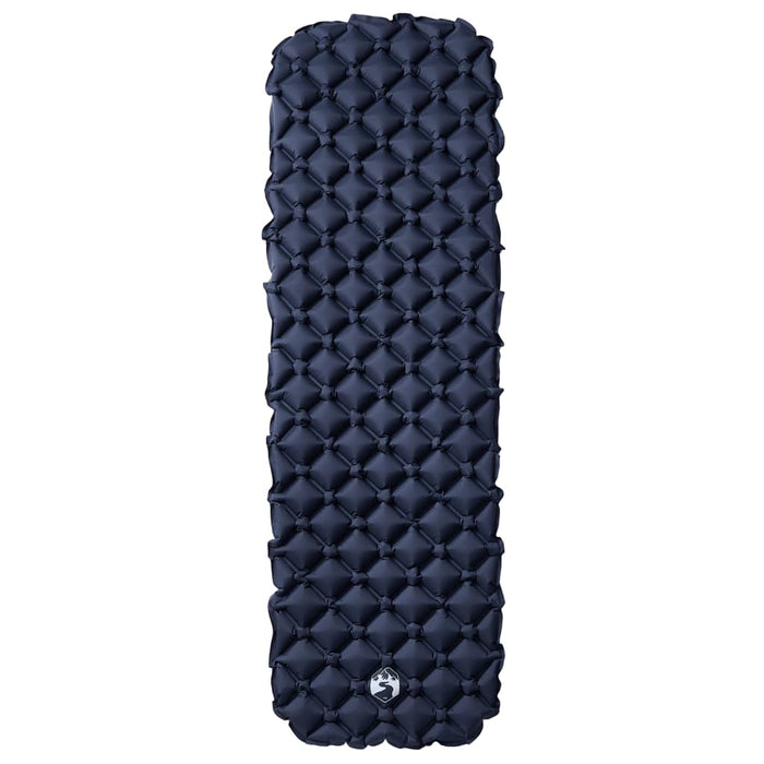 Oppblåsende campingmadrass for 1 person grå 190x58x6 cm