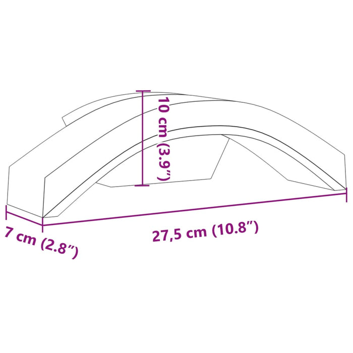 Veggmonterte LED-utelamper 2 stk hvit støpt aluminium