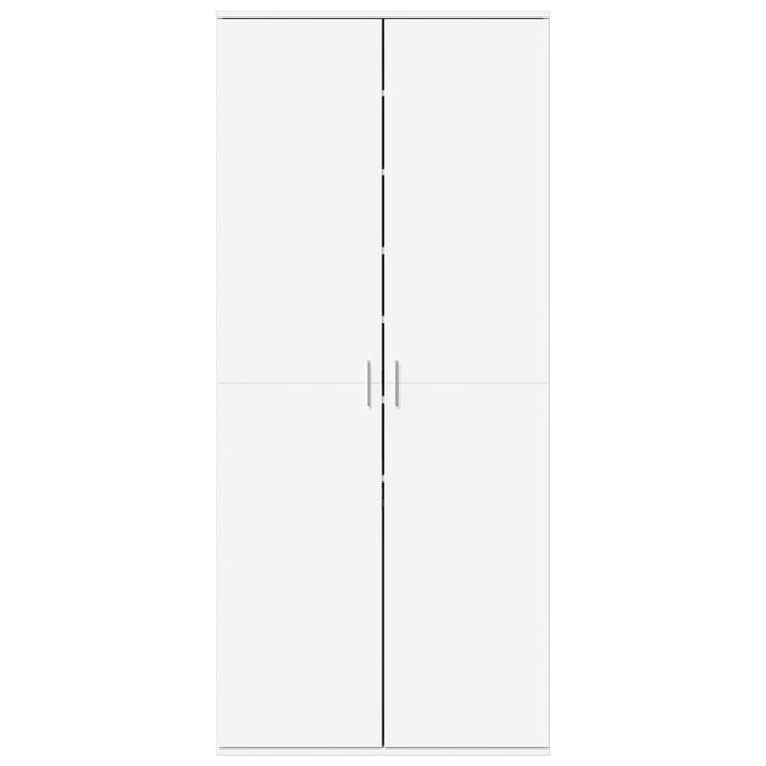 Skoskap hvit 80x39x178 cm sponplate