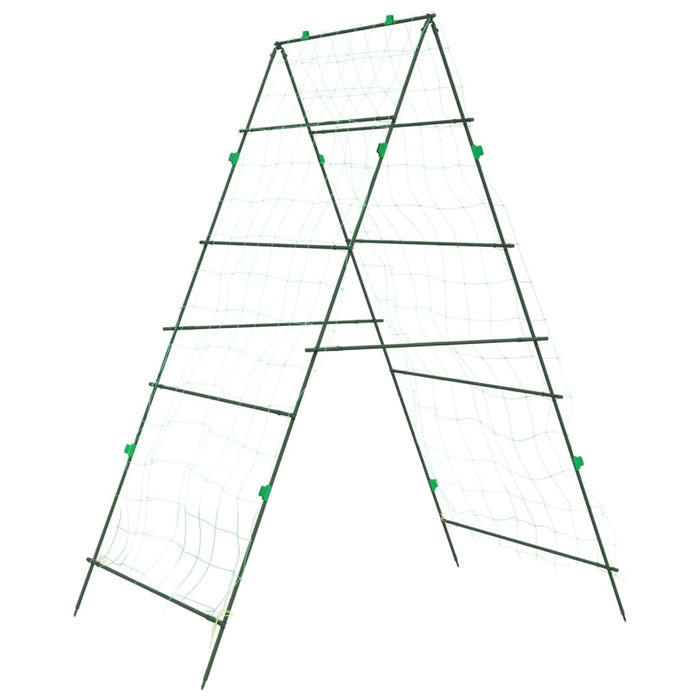 Hageespalier for klatreplanter A-ramme 99x90x175,5 cm stål