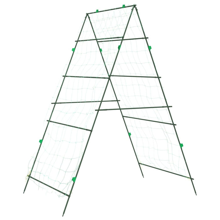 Hageespalier for klatreplanter A-ramme 99x90x175,5 cm stål