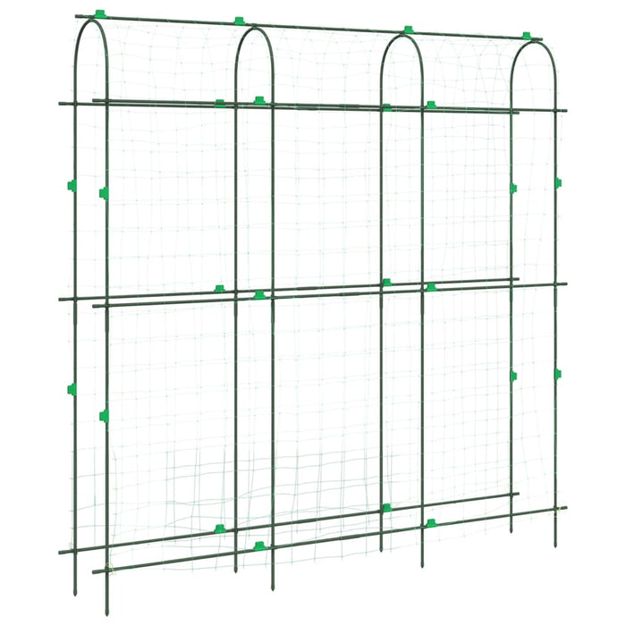 Hageespalier for klatreplanter U-form 181x31x182,5 cm stål