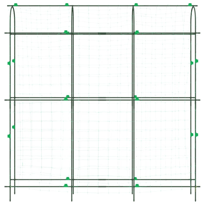 Hageespalier for klatreplanter U-form 181x31x182,5 cm stål