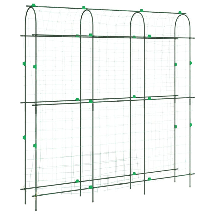 Hageespalier for klatreplanter U-form 181x31x182,5 cm stål