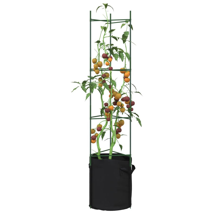 Tomatbur med plantepose 2 stk 154 cm stål og PP