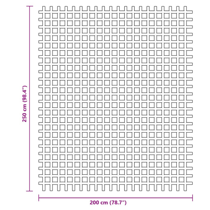 Campingmatte blå 2,5x2 m