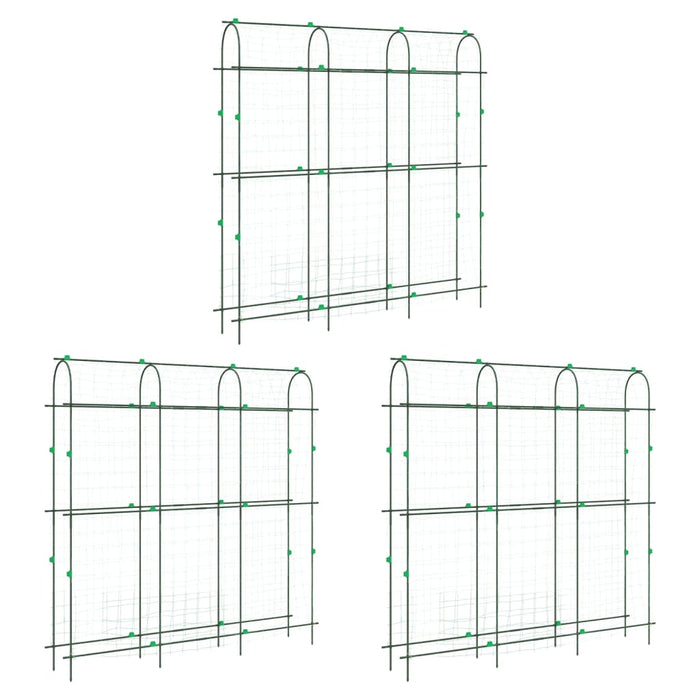 Hageespalier for klatreplanter 3 stk U-ramme stål