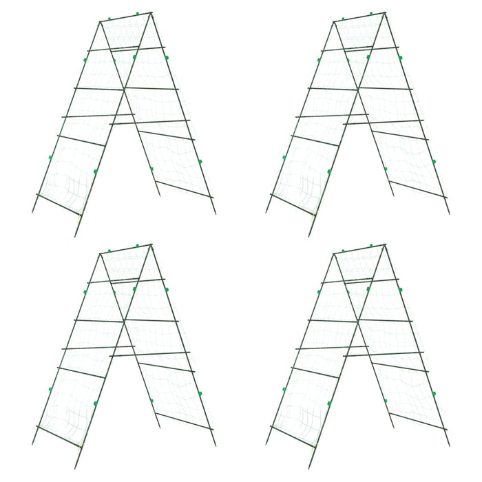 Hageespalier for klatreplanter 4 stk A-ramme stål