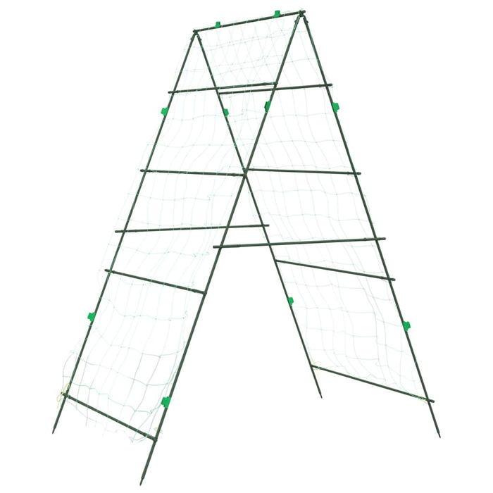 Hageespalier for klatreplanter 4 stk A-ramme stål