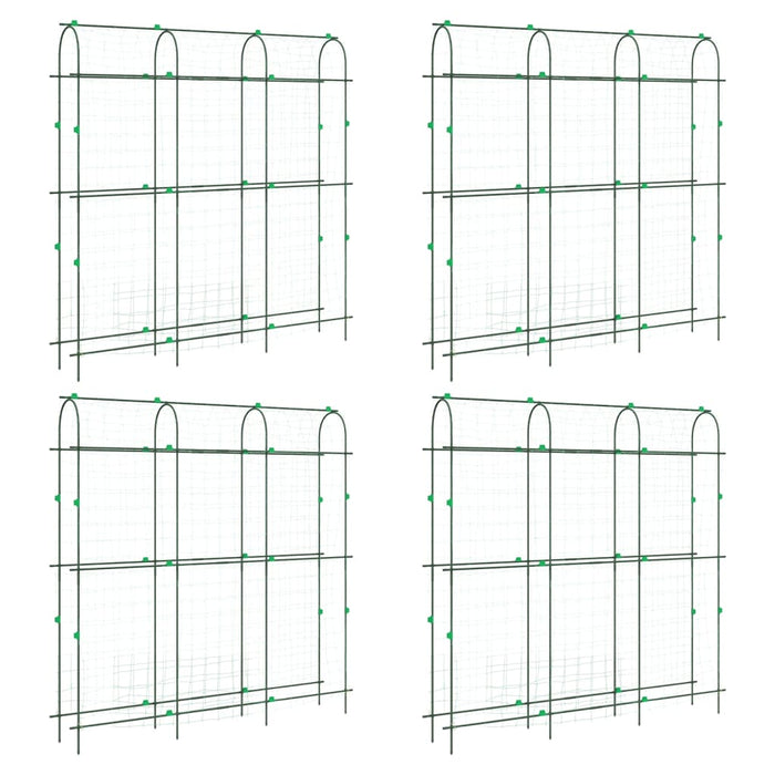 Hageespalier for klatreplanter 4 stk U-ramme stål