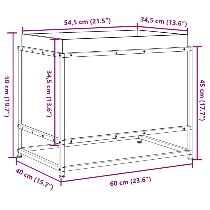 Plantekasser 60x40x50 cm impregnert furu