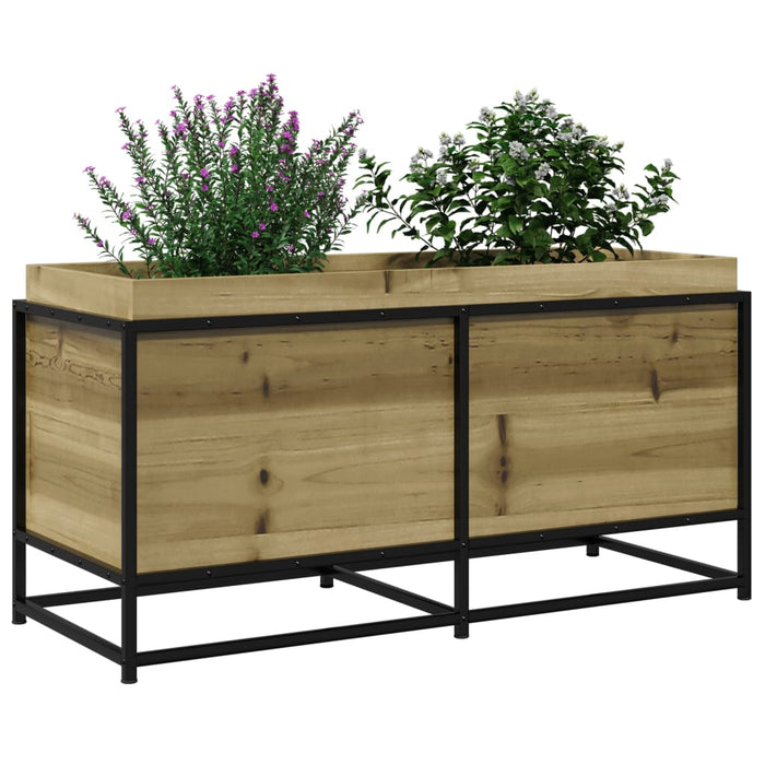 Blomsterkasse 100x40x50 cm impregnert furu