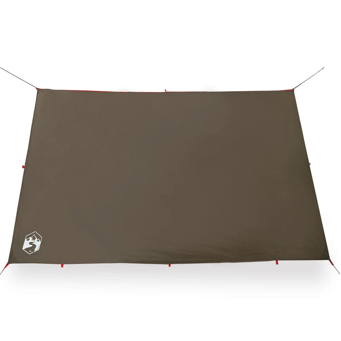 Campingpresenning brun 306x306 cm vanntett