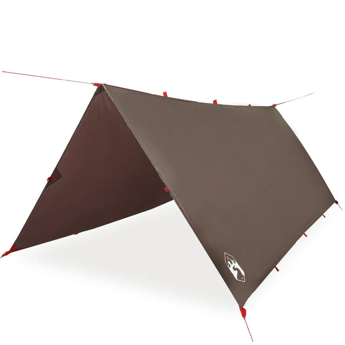 Campingpresenning brun 406x306 cm vanntett