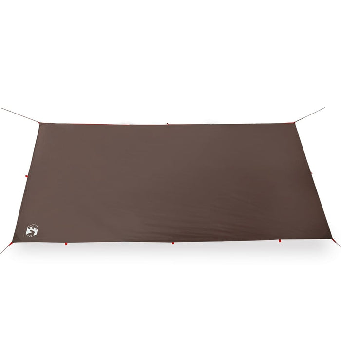 Campingpresenning brun 406x306 cm vanntett