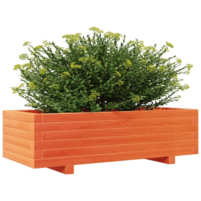 Plantekasse voksbrun 90x40x49,5 cm heltre furu