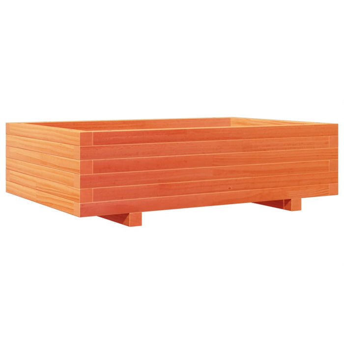 Plantekasse voksbrun 90x60x26,5 cm heltre furu