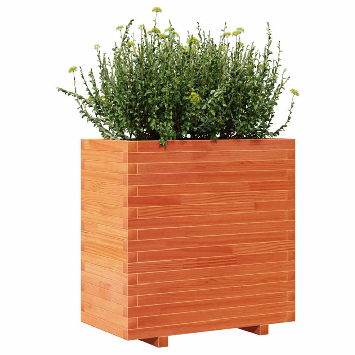 Plantekasse voksbrun 70x40x72 cm heltre furu