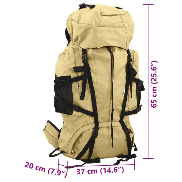 Tursekk khaki 60 L oxfordstoff