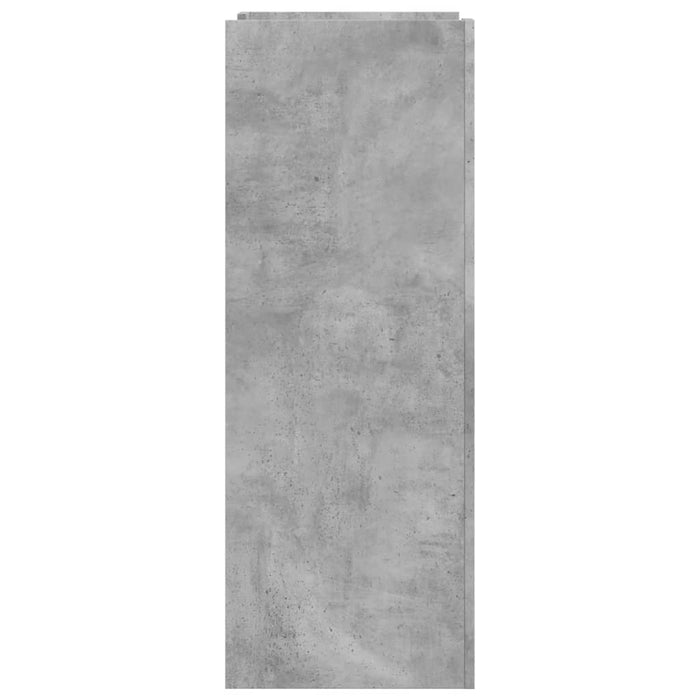 Skohylle betonggrå 74,5x37,5x100 cm konstruert tre