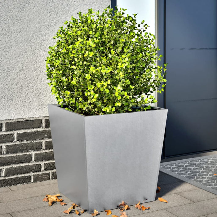 Plantekasser 2 stk 50x50x50 cm galvanisert stål