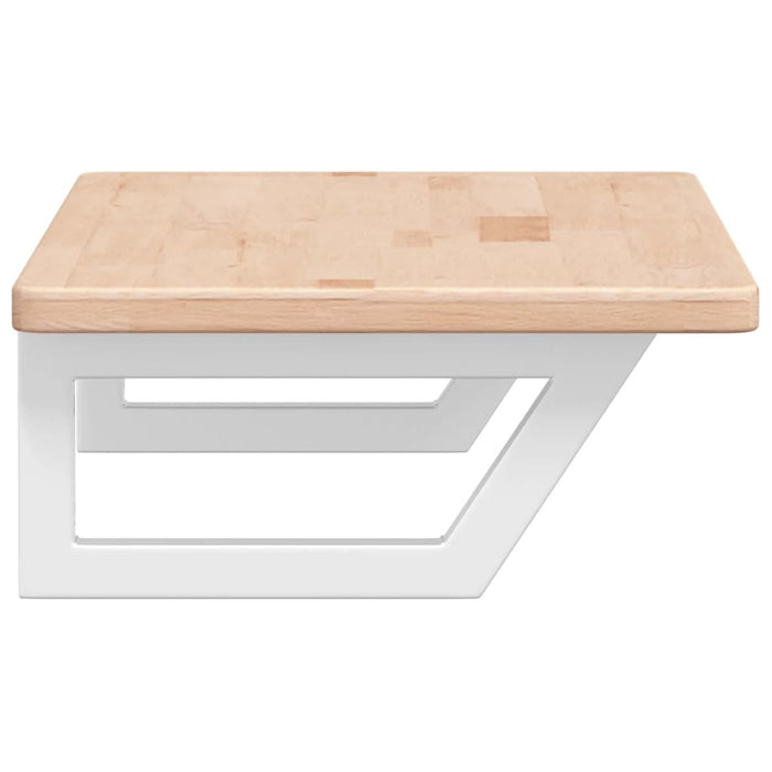 Servanthylle veggmontert stål og heltre eik