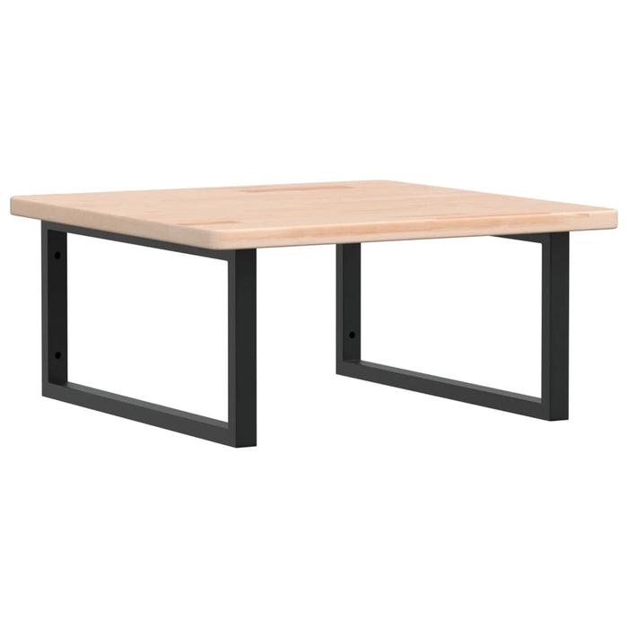 Servanthylle veggmontert stål og heltre eik