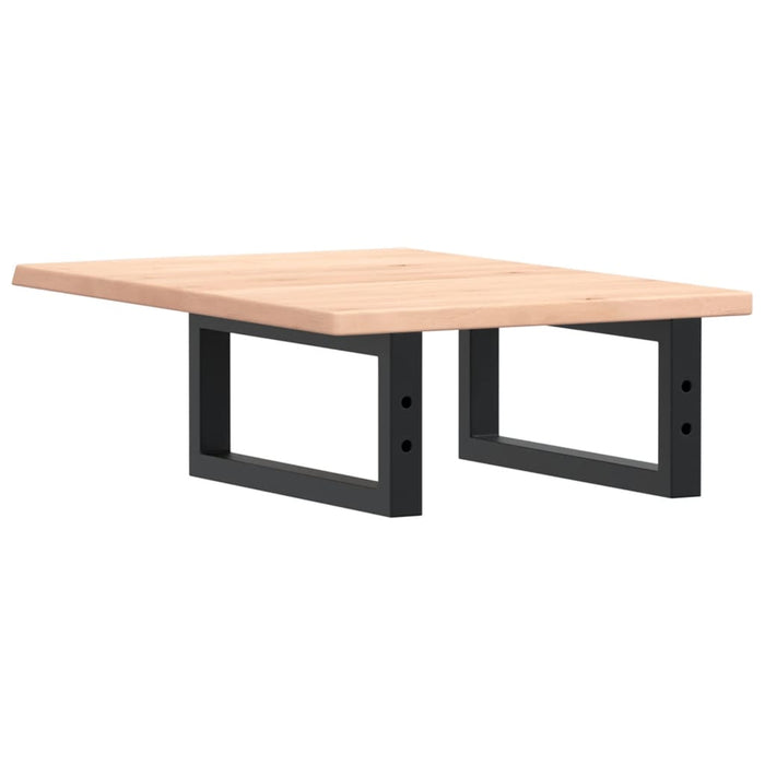 Servanthylle veggmontert stål og heltre eik