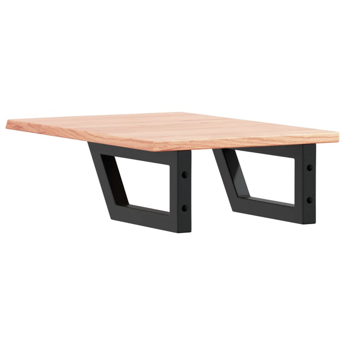 Servanthylle veggmontert stål og heltre eik