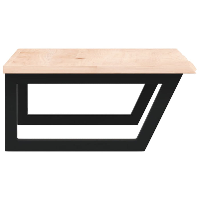 Servanthylle veggmontert stål og heltre eik