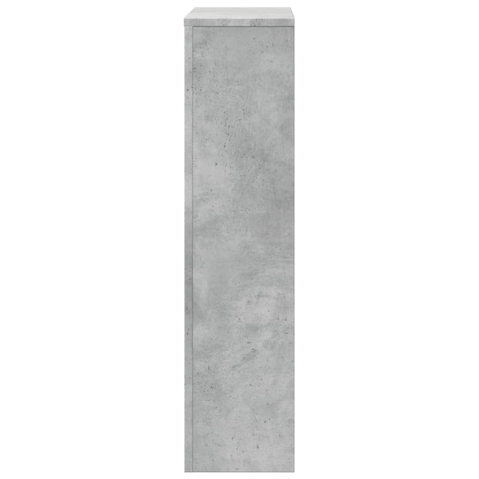 Radiatordeksel betonggrå 78x20x82 cm konstruert tre