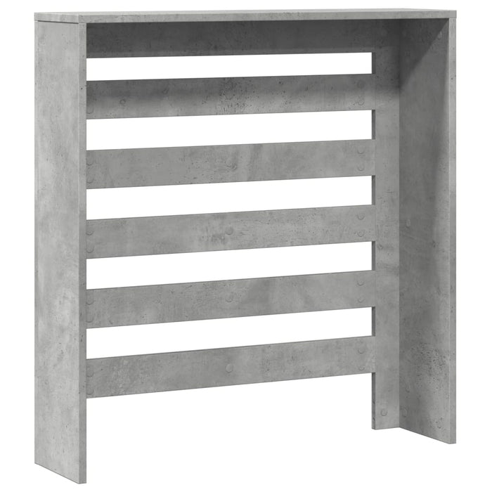 Radiatordeksel betonggrå 78x20x82 cm konstruert tre