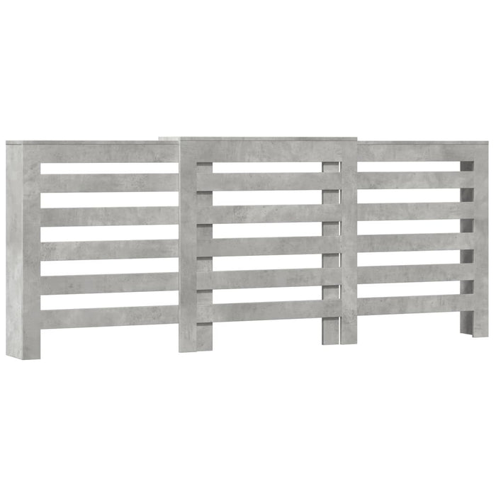 Radiatordeksel betonggrå 205x21,5x83,5 cm konstruert tre