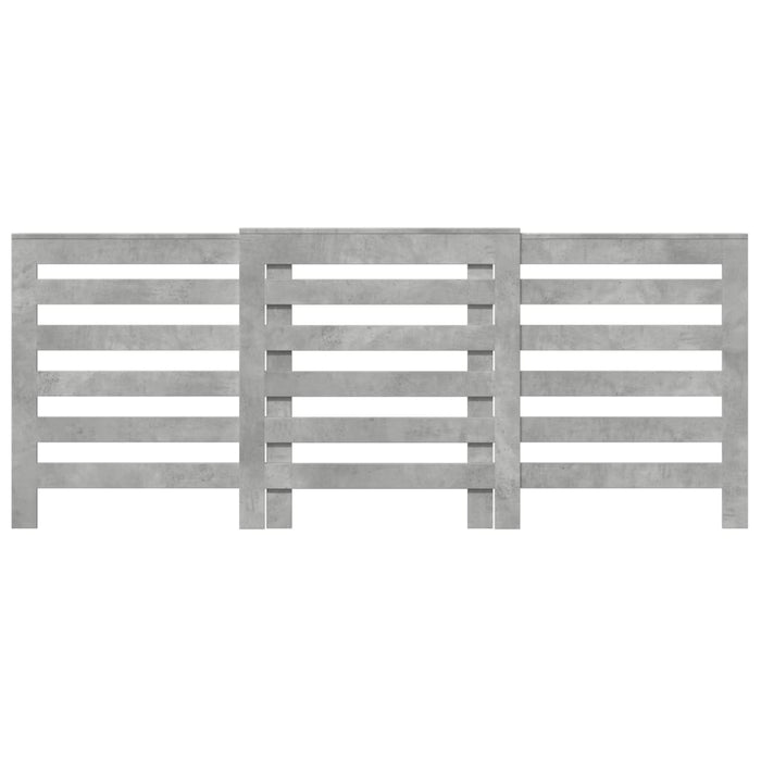 Radiatordeksel betonggrå 205x21,5x83,5 cm konstruert tre