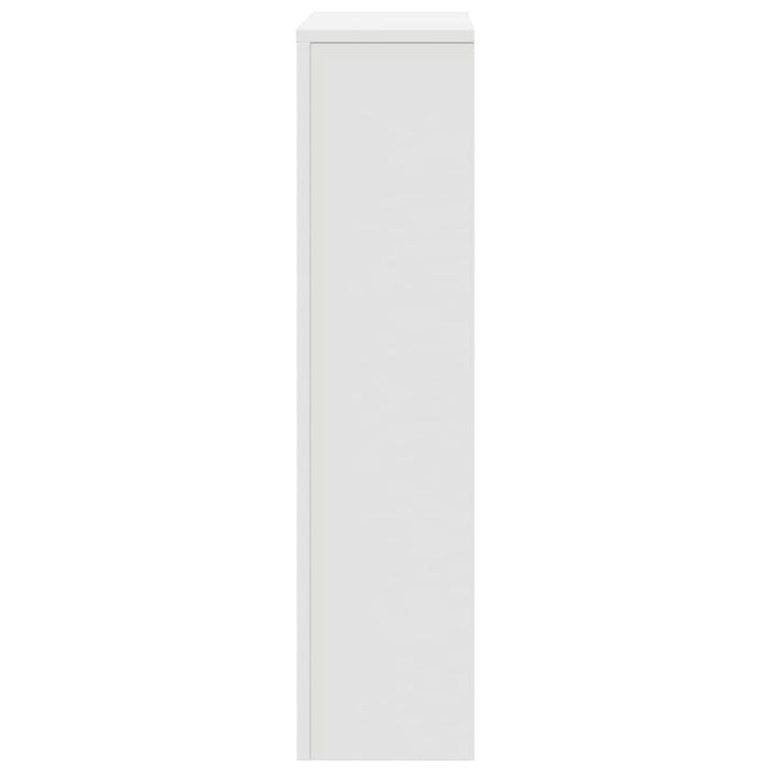 Radiatordeksel hvit 78x20x82 cm konstruert tre