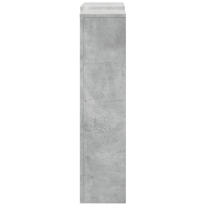 Radiatordeksel betonggrå 205x21,5x83,5 cm konstruert tre