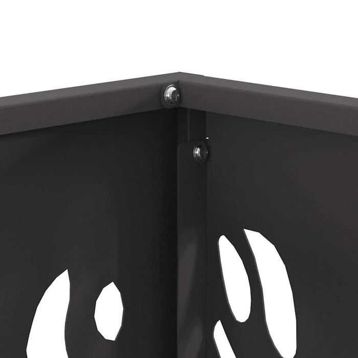 Bålplass Svart 40 x 40 x 40 cm Kaldvalsestål