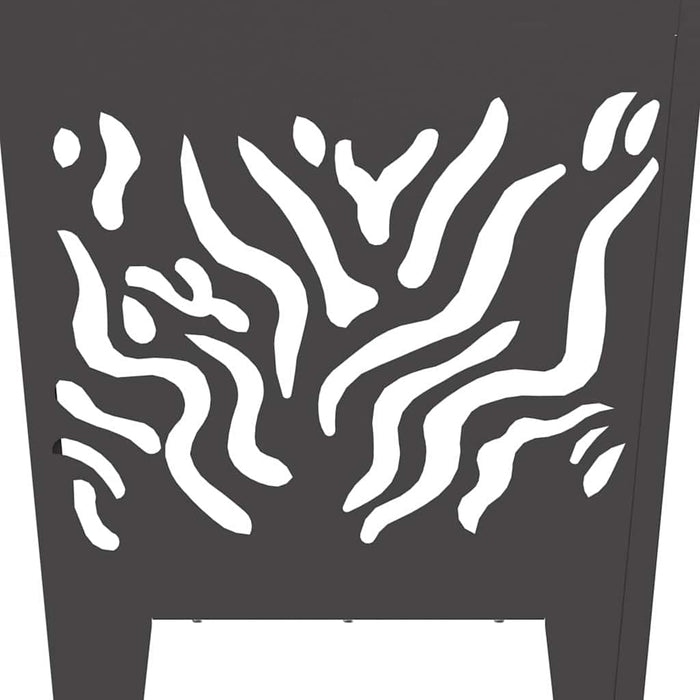 Bålplass Svart 40 x 40 x 40 cm Kaldvalsestål