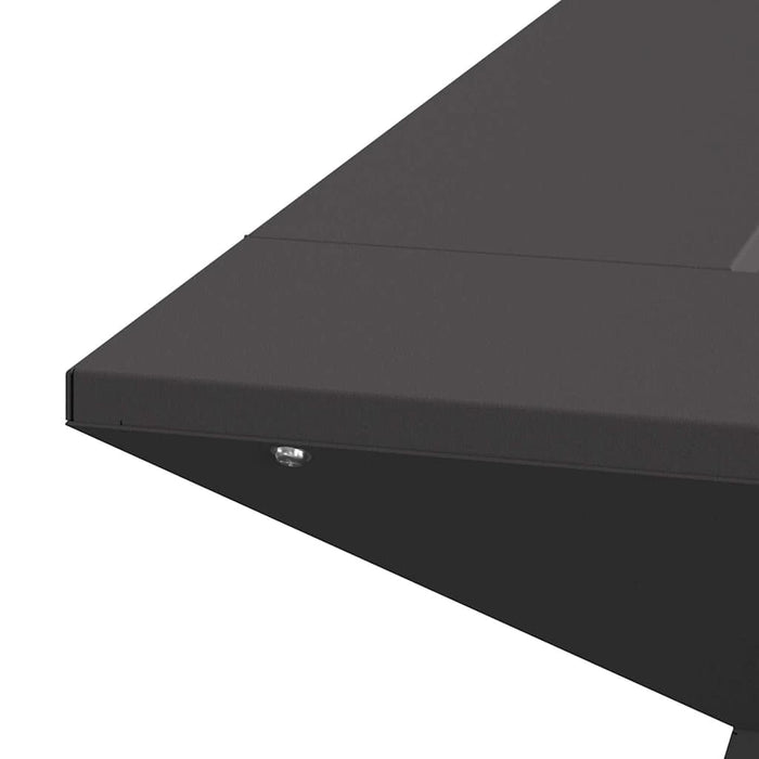 Bålplass Svart 60 x 60 x 50 cm Kaldvalsestål