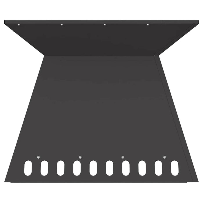 Bålplass Svart 60 x 60 x 50 cm Kaldvalsestål