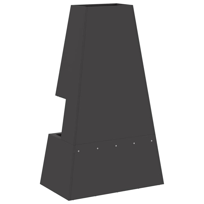 Bålplass Svart 60 x 35 x 100 cm Stål