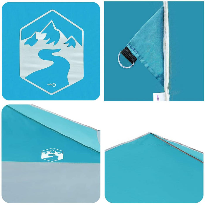 Canopy telt Blå 400 x 400 x 227 / 236 / 245 cm Oxford-stoff