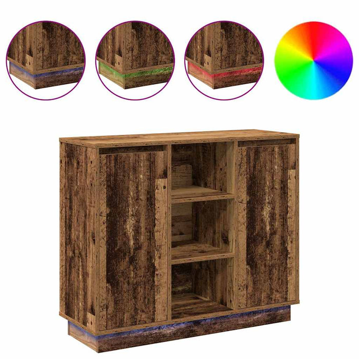 Sidebord med hylle Gamle tre 90 x 32 x 75 cm Konstruert tre