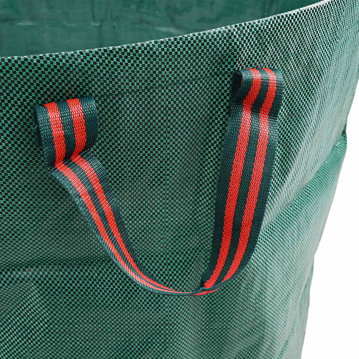 hageavfallsposer med håndtak 12 stk Sammenleggbare Runde Grønn 272 L